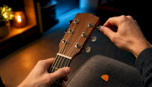 Open G stemming op gitaar: stap voor stap, met en zonder tuner