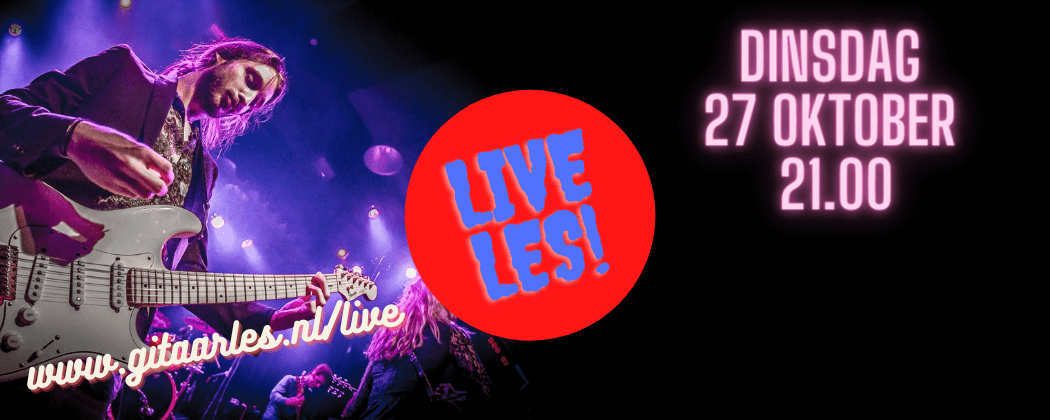 Live online gitaarles 27 oktober