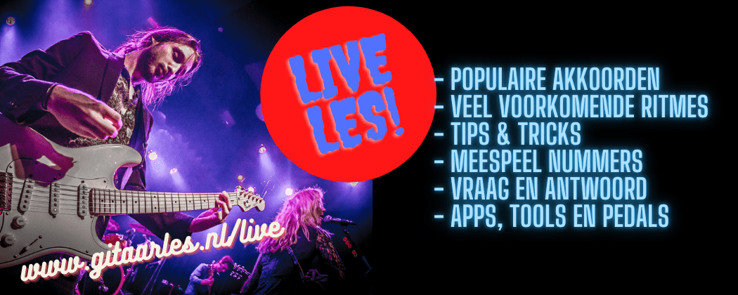Live online gitaarles 20 april