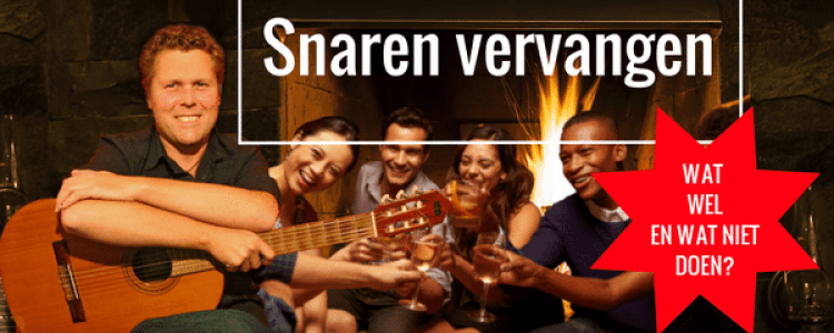 Gitaar snaren vervangen