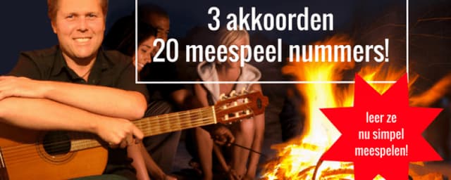 3 simpele gitaar akkoorden om 20 makkelijke gitaarliedjes mee te spelen