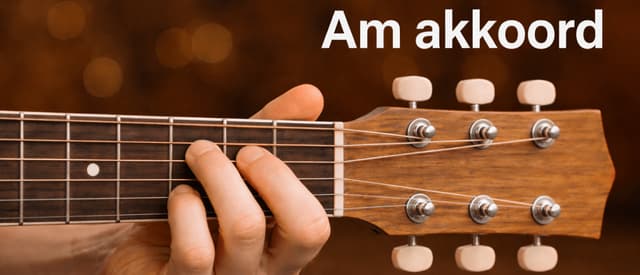Am akkoord gitaar: wat moet je allemaal weten?