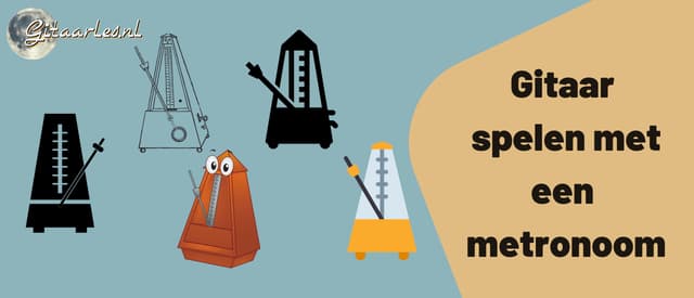 Gitaar spelen met een online metronoom