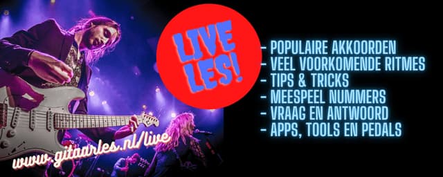 Live online gitaarles 13 april