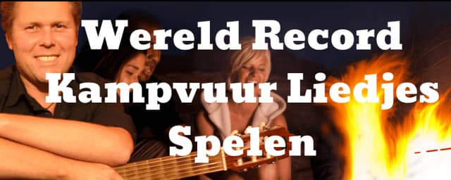 Wereldrecord Kampvuur Liedjes op Gitaar Spelen (indoor)