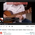 Gitaarles op youtube