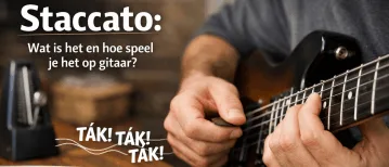 Staccato: betekenis en hoe je het op gitaar speelt